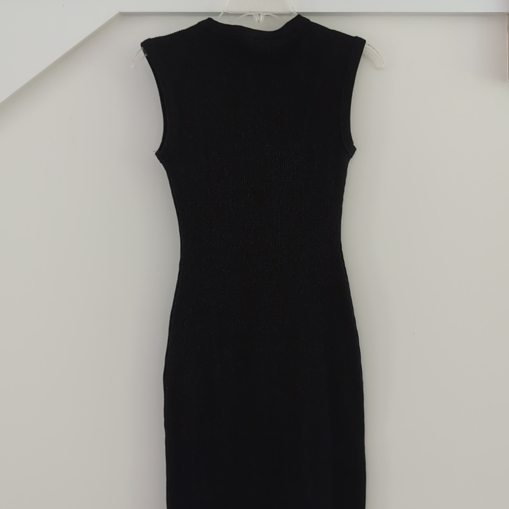 Zara Ribbed Button Front Midi Dress - Picture 9 of 11